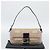 Borsa a tracolla FENDI Mamma Baguette in tela con perline beige argento Auth 189253SM - vista 25