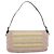 Borsa a tracolla FENDI Mamma Baguette in tela con perline beige argento Auth 189253SM - vista 3