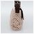 Borsa a tracolla FENDI Mamma Baguette in tela con perline beige argento Auth 189253SM - vista 4
