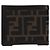 FENDI Zucca Canvas Bifold Wallet Black Brown Auth am12162V - view 3
