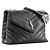 SAINT LAURENT - Borsa a tracolla Loulou Medium Saint Laurent in pelle liscia nera Nero - vista 2