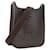 HERMÈS - Borsa a tracolla Evelyne 16 mini Hermès in pelle Clemence marrone ebano - vista 2