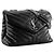 SAINT LAURENT - Borsa a tracolla Loulou Medium in pelle liscia nera Nero - vista 2
