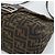 FENDI Zucca Canvas Mamma Baguette Borsa a Spalla Marrone Nero Auth 193847V - vista 10