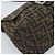 FENDI Zucca Canvas Mamma Baguette Borsa a Spalla Marrone Nero Auth 193847V - vista 11