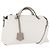 Borsa a Spalla FENDI in Pelle Bianco Argento Auth bs36311A