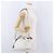 Borsa a Spalla FENDI in Pelle Bianco Argento Auth bs36311A - vista 30