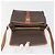 Céline Borsa a Spalla CELINE Macadam Canvas PVC Pelle Marrone Oro Auth 191139 D'oro - vista 15