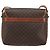 Céline Borsa a Spalla CELINE Macadam Canvas PVC Pelle Marrone Oro Auth 191139 D'oro - vista 3