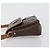 Céline Borsa a Spalla CELINE Macadam Canvas PVC Pelle Marrone Oro Auth 191139 D'oro - vista 5