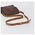 Céline Borsa a Spalla CELINE Macadam Canvas PVC Pelle Marrone Oro Auth 191139 D'oro - vista 7