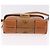 Bolsa de ombro MCM Vicetos em PVC e couro marrom com detalhes dourados Auth ka5379 - vista 9