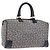 Céline Borsa Boston CELINE C Sulky in tela Navy e finiture oro Auth ep15354 Blu navy
