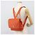 CHANEL Matelasse Backpack Caviar Skin Orange Gold CC Auth bs36193 D'oro Arancione - vista 29