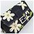 FENDI Borsa a Spalla Mamma Baguette con Ricamo Floreale Denim Navy Auth yk20668SM Blu navy - vista 15