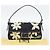 FENDI Borsa a Spalla Mamma Baguette con Ricamo Floreale Denim Navy Auth yk20668SM Blu navy - vista 25