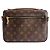 Louis Vuitton Pochette Metis Canvas Flap Crossbody Monogram Marrone - vista 2