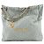 CHANEL - Borsa a tracolla Chanel 22 in pelle stropicciata blu/grigio