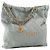 CHANEL - Borsa a tracolla Chanel 22 in pelle stropicciata blu/grigio - vista 2