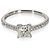 Anel de noivado Tiffany & Co. Novo com diamante Princess de 0.74 ct