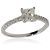 Anel de noivado Tiffany & Co. Novo com diamante Princess de 0.74 ct - vista 2