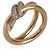 Anello a Doppia Fila a Nodo in Oro Rosa e Diamanti Tiffany & Co. - vista 4