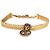 Collana choker Gucci con testa di leone e doppia G placcata in oro