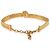 Collana choker Gucci con testa di leone e doppia G placcata in oro - vista 3