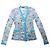 Missoni Crochet-Strickjacke in Blau, Größe 40 IT