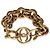 Gabrielle Bracciale CC Vintage 1993 placcato oro Chanel