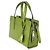 Mini borsa Re-Edition 1995 in pelle spazzolata verde Prada - vista 3