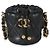Gabrielle Micro borsa bucket Chanel in agnello trapuntato nero