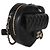 Gabrielle Borsa Chanel Black Quilted Lambskin CC In Love Heart Nero - vista 4