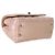 Borsa Chanel Mini Coco Top Handle Flap in Caviar Trapuntato Iridescente Rosa Chiaro Metallico - vista 7