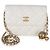 Gabrielle Clutch Chanel White Quilted Lambskin Pearl Crush Con Catena Bianco