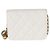 Gabrielle Clutch Chanel White Quilted Lambskin Pearl Crush Con Catena Bianco - vista 2