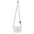Gabrielle Clutch Chanel White Quilted Lambskin Pearl Crush Con Catena Bianco - vista 7