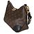 Louis Vuitton Boulogne NM in tela Monogram nera Marrone - vista 3
