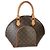 Louis Vuitton Vintage Monogram Canvas Ellipse MM Marrone - vista 2