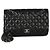 Gabrielle Borsa Chanel Black Quilted Lambskin Jumbo Double Flap Nero