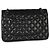 Gabrielle Borsa Chanel Black Quilted Lambskin Jumbo Double Flap Nero - vista 2