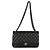 Gabrielle Borsa Chanel Black Quilted Lambskin Jumbo Double Flap Nero - vista 5