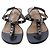 Kelly Hermès Sandali Olivia in pelle HERMES, Nero, Taglia EU 38.5