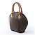Borsa Louis Vuitton Ellipse PM Monogram Canvas Marrone M51127 - vista 4