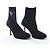 SOCK STIEFEL aus Leder und Stoff mit Prada Triangle Logo, Schwarz, Größe EU 38 - Ansicht 2
