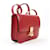 Céline Borsa a tracolla CELINE Classic Box Medium in pelle rossa Rosso - vista 2
