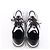 Baskets Diesel D-Airspeed Low-Striped en ripstop enduit Argent, Taille 43 EU Gris - vue 9