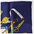 Foulard in seta Hermès Carré 90 "Petite main" blu navy - vista 10