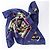 Foulard in seta Hermès Carré 90 "Petite main" blu navy - vista 15