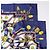 Foulard in seta Hermès Carré 90 "Petite main" blu navy - vista 3